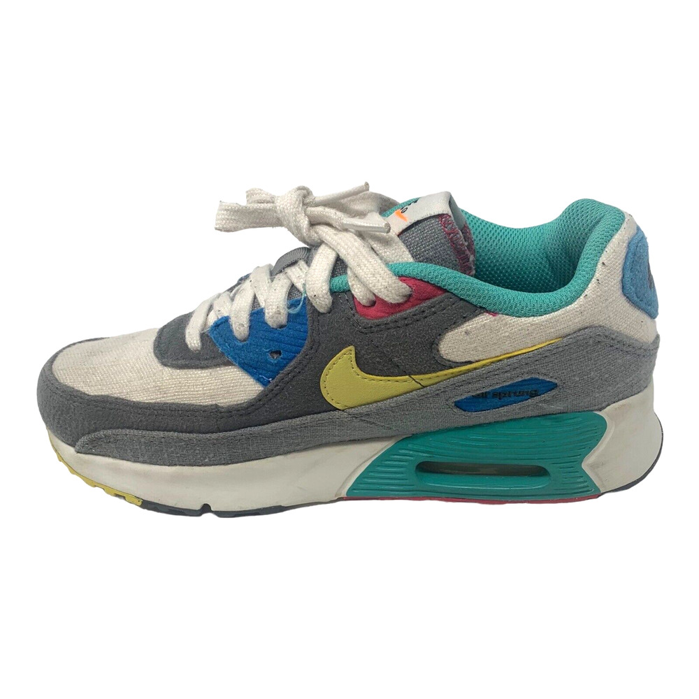 This Nike Air Max 90 "Sprung"  With Butterfly Graphics DQ7761 001 Sz 3Y